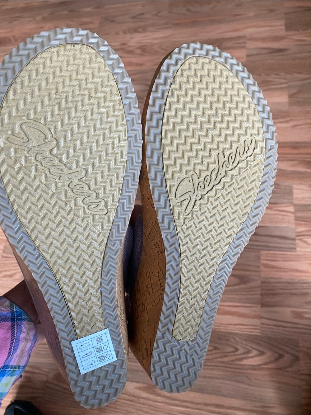 Skechers Women's Lavender Strappy Sandals with Comfy Footbed-11 NWT Pretty Cork - Picture 5 of 10